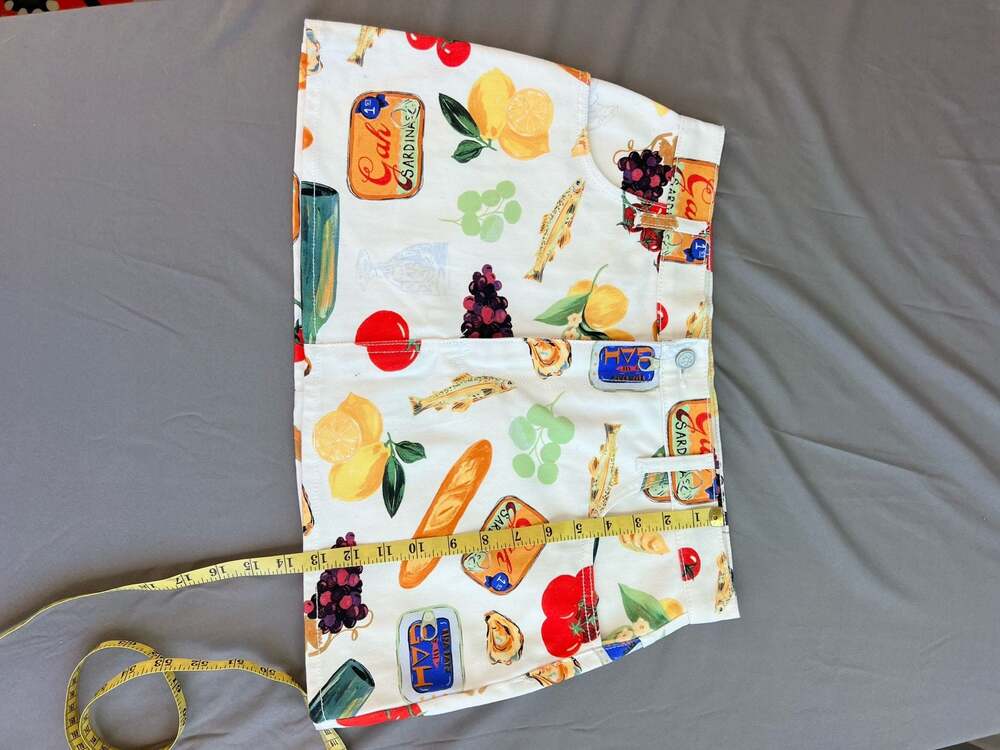 Lisa Says Gah Buon Appetito Food Print Mini Skirt - Picture 6 of 6